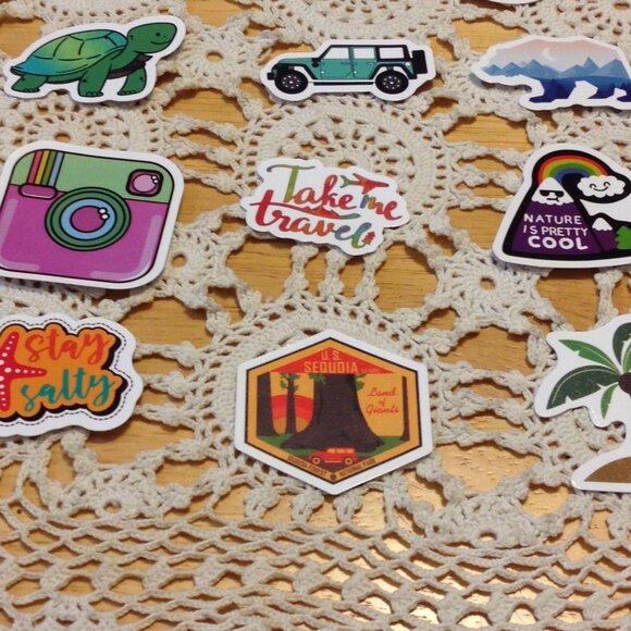 Adventure stickers bundle, cellphone, hydroflask, crafts - Picture 5 of 8